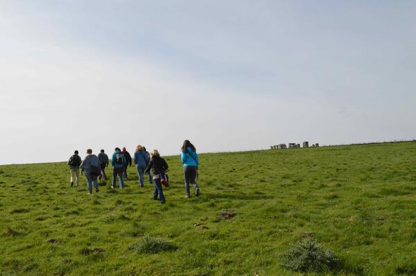 On a walk next to Stonehenge, a setting crucial to the conclusion of Thomas Hardy's Tess of the d'Urbervilles